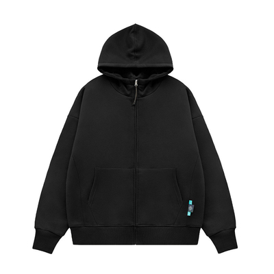 Унисекс на заказ 350 грамм Сублимация Пустые капюшоны Пуф печать Zip Up капюшоны
