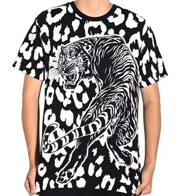 Новый Дизайн Мода Леопард Модель Всюду Сублимация футболка Команда шея Casual
