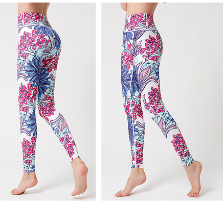 Быстрые сухие спортивные красочные печатные leggings на заказ Личные спортивные leggings
